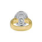 SKU: 0036 (22K) Two Tone Double Halo Engagment Ring .