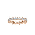 SKU: 0037 (10K) Shimmering Eternity Band In Rose Gold.