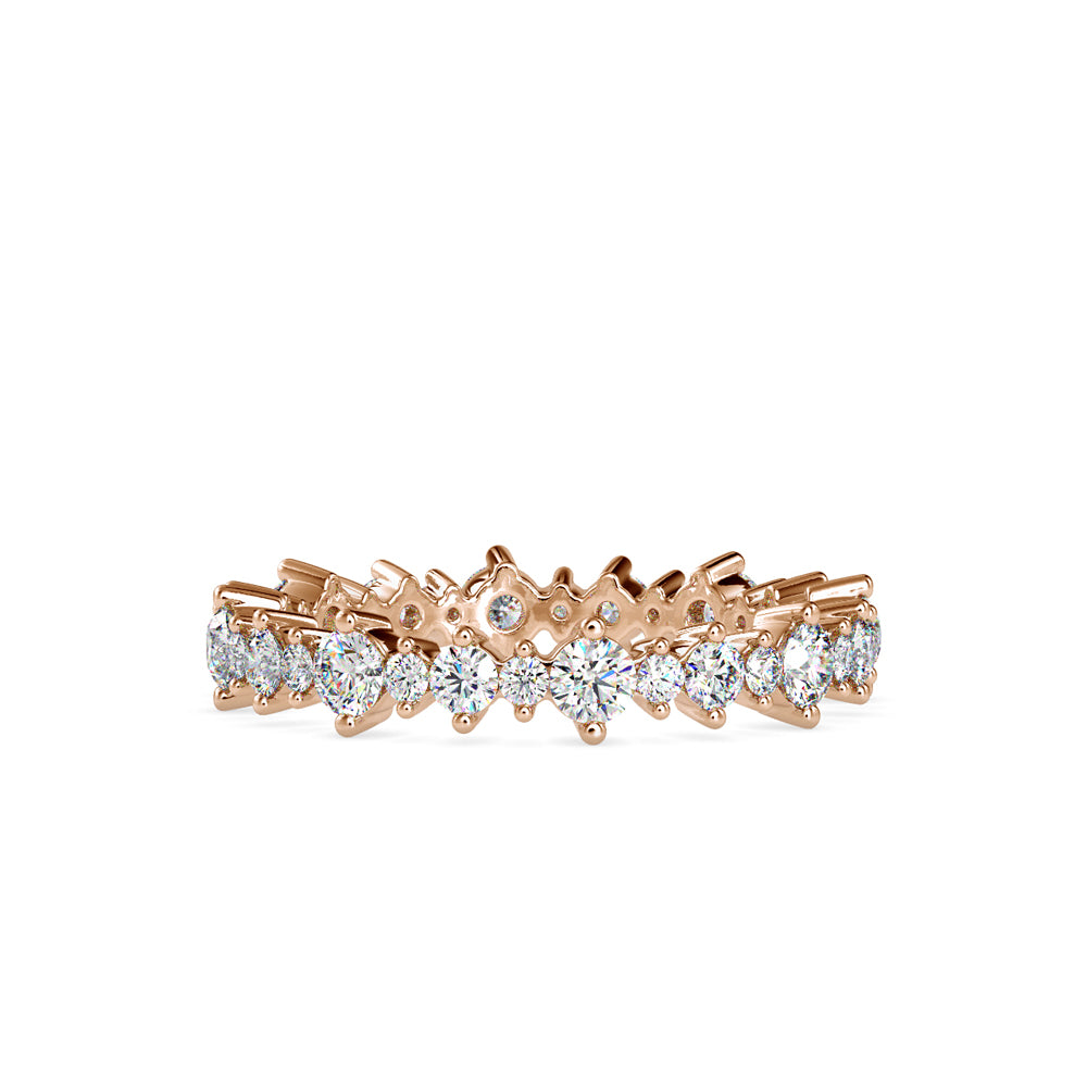 SKU: 0037 (22K) Shimmering Eternity Band In Rose Gold.