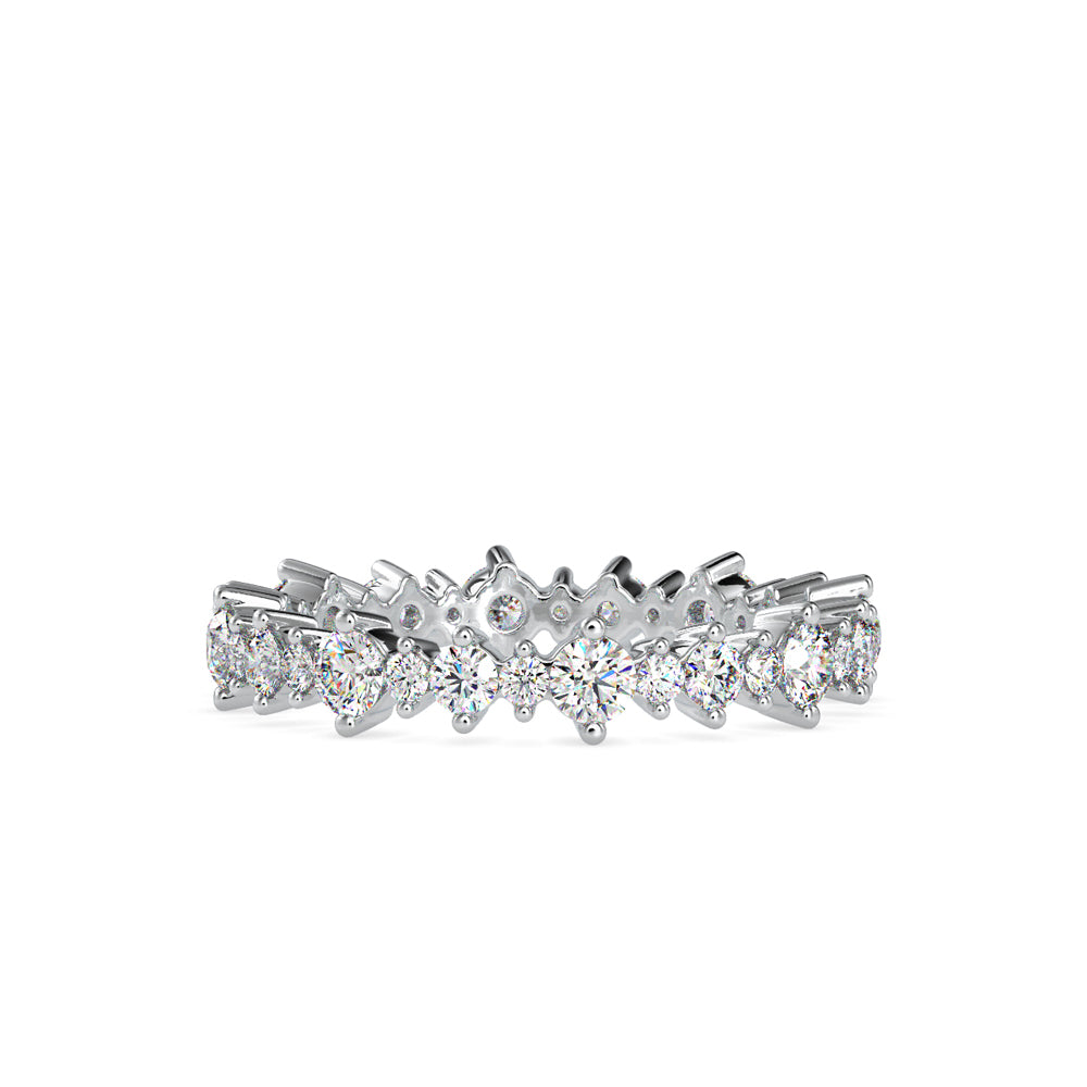 SKU: 0037 (18K) Shimmering Eternity Band In Rose Gold.