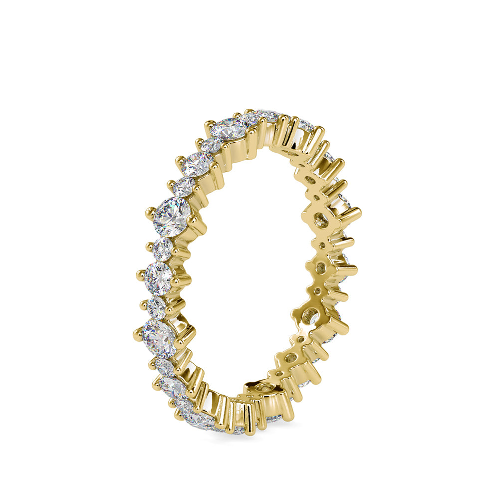 SKU: 0037 (14K) Shimmering Eternity Band In Rose Gold.