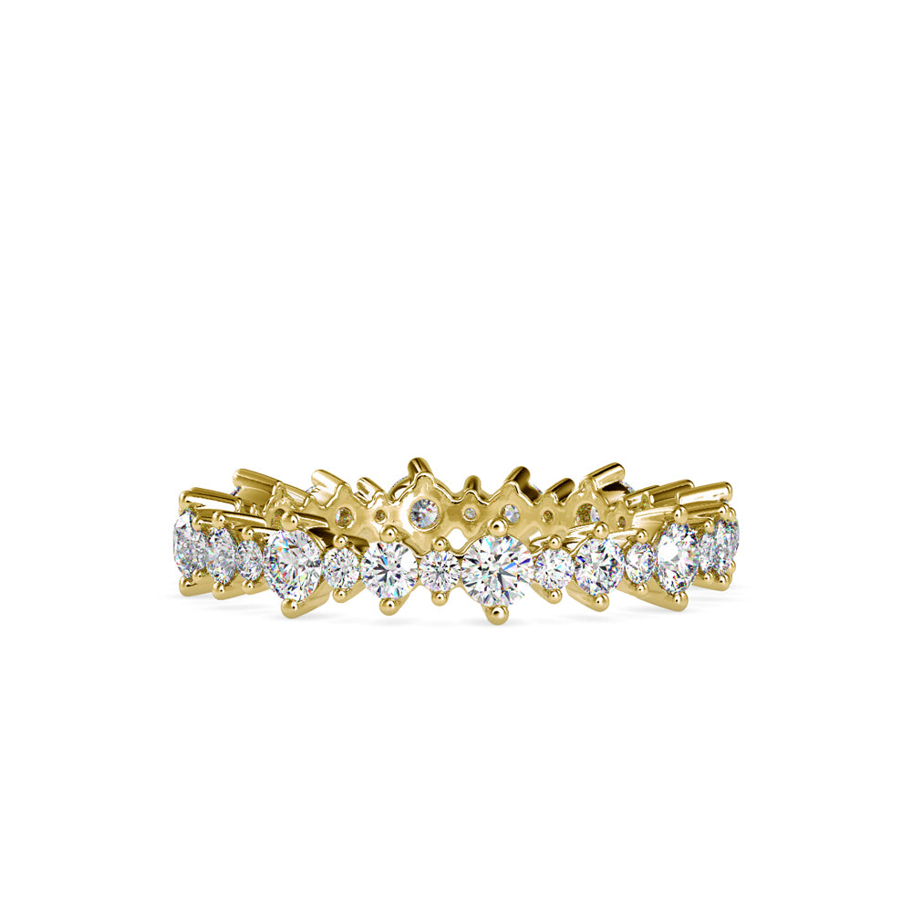 SKU: 0037 (22K) Shimmering Eternity Band In Rose Gold.