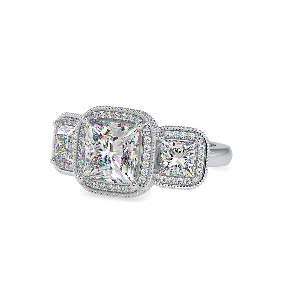 SKU: 0038 (22K) Vintage-Inspired Emerald Ring In Rose Gold.