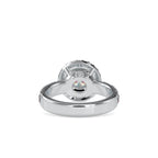 SKU: 0039 (18K) Dazzling Diamond Double Halo Engagment Ring In Rose Gold.
