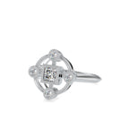 SKU: 0040 (18K) Princess Quadrangle Ring In Rose Gold.