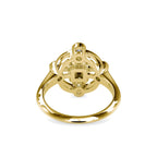 SKU: 0040 (22K) Princess Quadrangle Ring In Rose Gold.