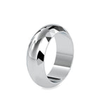 SKU: 0041 (14K) Faceted Band Ring In Rose Gold.