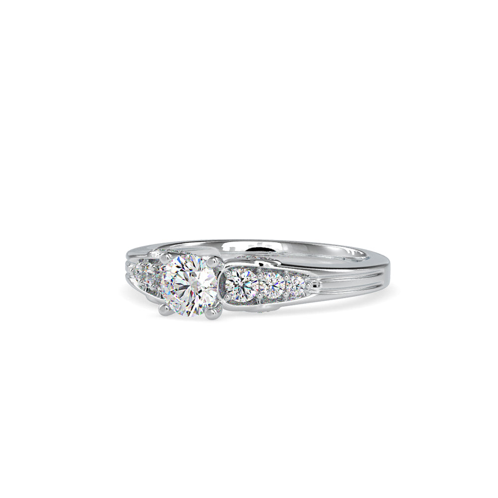 SKU: 0043 (18K) Vintage-Inspired Engagment Ring in Rose Gold.