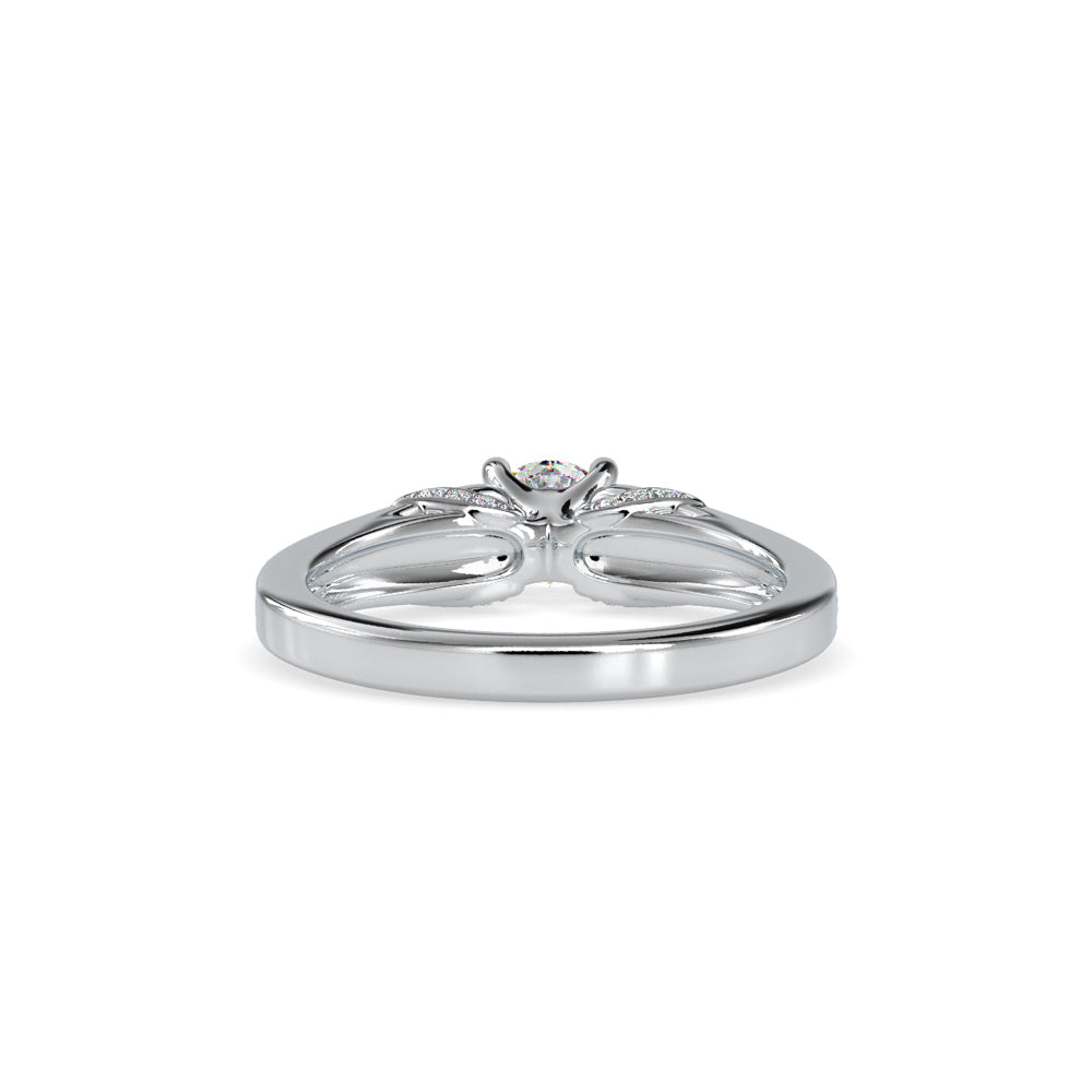 SKU: 0043 (14K) Vintage-Inspired Engagment Ring in Rose Gold.