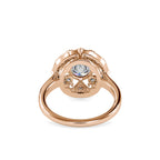 SKU: 0044 (10K) Filigree Halo Ring in Rose Gold.