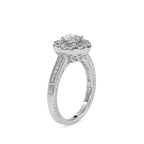 SKU: 0045 (10K) Two Tone Filigree Halo with Accented Band .