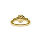 SKU: 0048 (22K) Round Diamond Floral Halo Engagment Ring in Rose Gold.