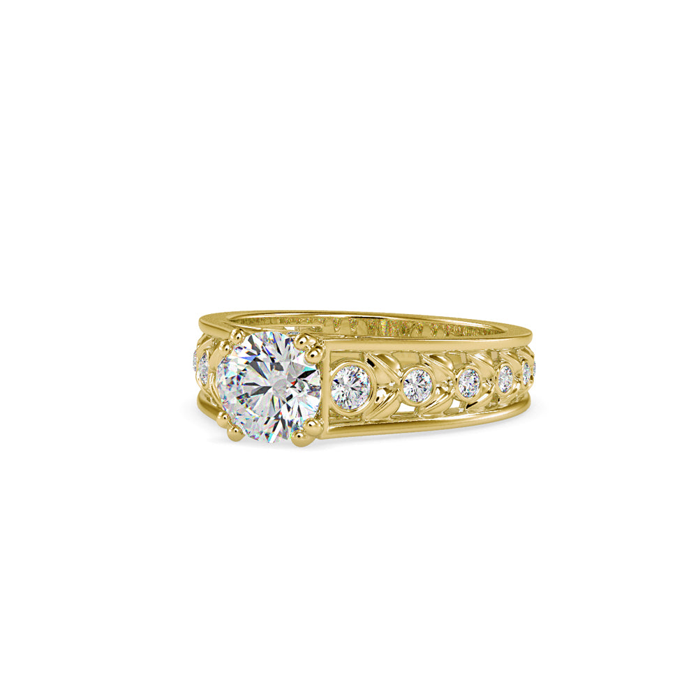 SKU: 0049 (18K) Verdant Bloom Ring in Rose Gold.