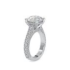 SKU: 0050 (14K) Diamond Embrace Solitair Engagment Ring in Rose Gold.
