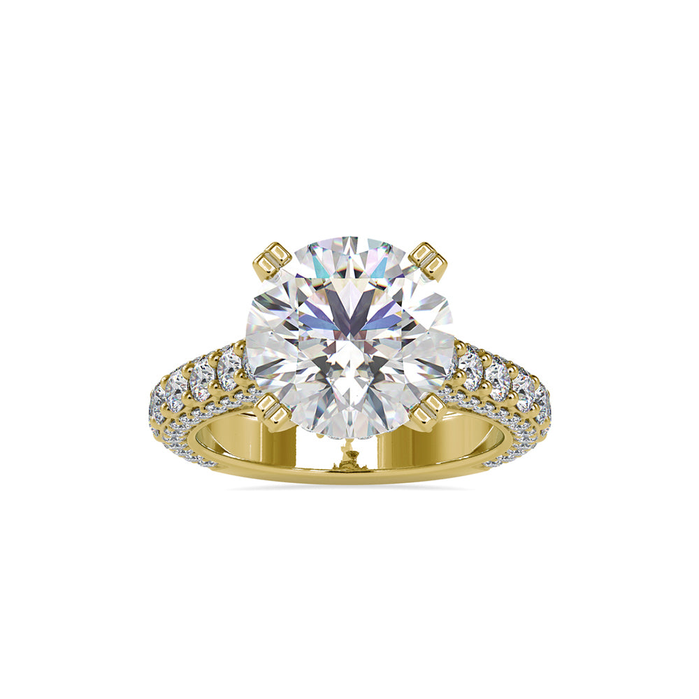 SKU: 0050 (18K) Diamond Embrace Solitair Engagment Ring in Rose Gold.