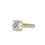 SKU: 0050 (18K) Diamond Embrace Solitair Engagment Ring in Rose Gold.