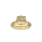 SKU: 0050 (18K) Diamond Embrace Solitair Engagment Ring in Rose Gold.