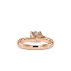 SKU: 0051 (18K) Twisted Shank Solitaire Engagment Ring in Rose Gold.