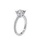 SKU: 0052 (22K) Cushion Diamond Classic Engagment Ring in Rose Gold.