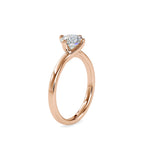 SKU: 0053 (22K) Twisted Shank Solitaire Engagment Ring in Rose Gold.