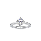 SKU: 0053 (18K) Twisted Shank Solitaire Engagment Ring in Rose Gold.
