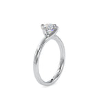 SKU: 0053 (18K) Twisted Shank Solitaire Engagment Ring in Rose Gold.