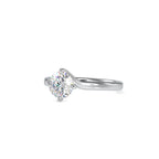 SKU: 0053 (22K) Twisted Shank Solitaire Engagment Ring in Rose Gold.