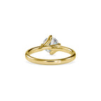 SKU: 0053 (22K) Twisted Shank Solitaire Engagment Ring in Rose Gold.