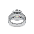 SKU: 0054 (14K) Split Shank Oval Halo Engagment Ring in Rose Gold.