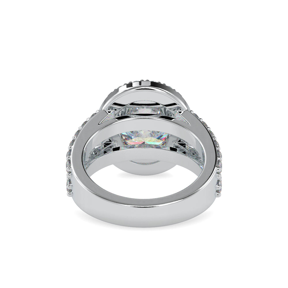 SKU: 0054 (18K) Split Shank Oval Halo Engagment Ring in Rose Gold.