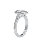 SKU: 0055 (14K) The Pearly Embrace engagment Ring In Rose Gold.