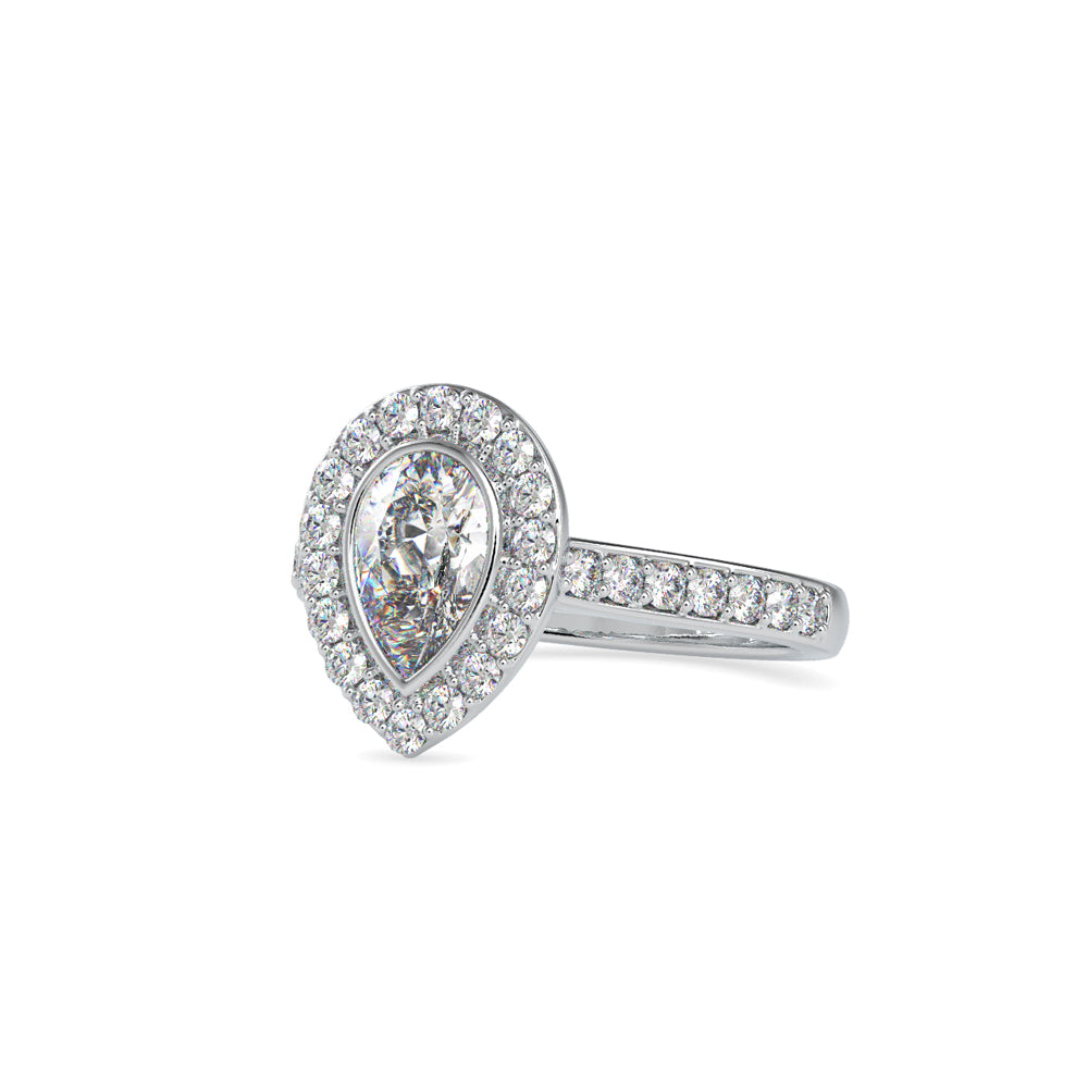 SKU: 0055 (22K) The Pearly Embrace engagment Ring In Rose Gold.