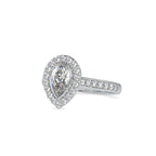 SKU: 0055 (22K) The Pearly Embrace engagment Ring In Rose Gold.