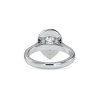 SKU: 0055 (18K) The Pearly Embrace engagment Ring In Rose Gold.