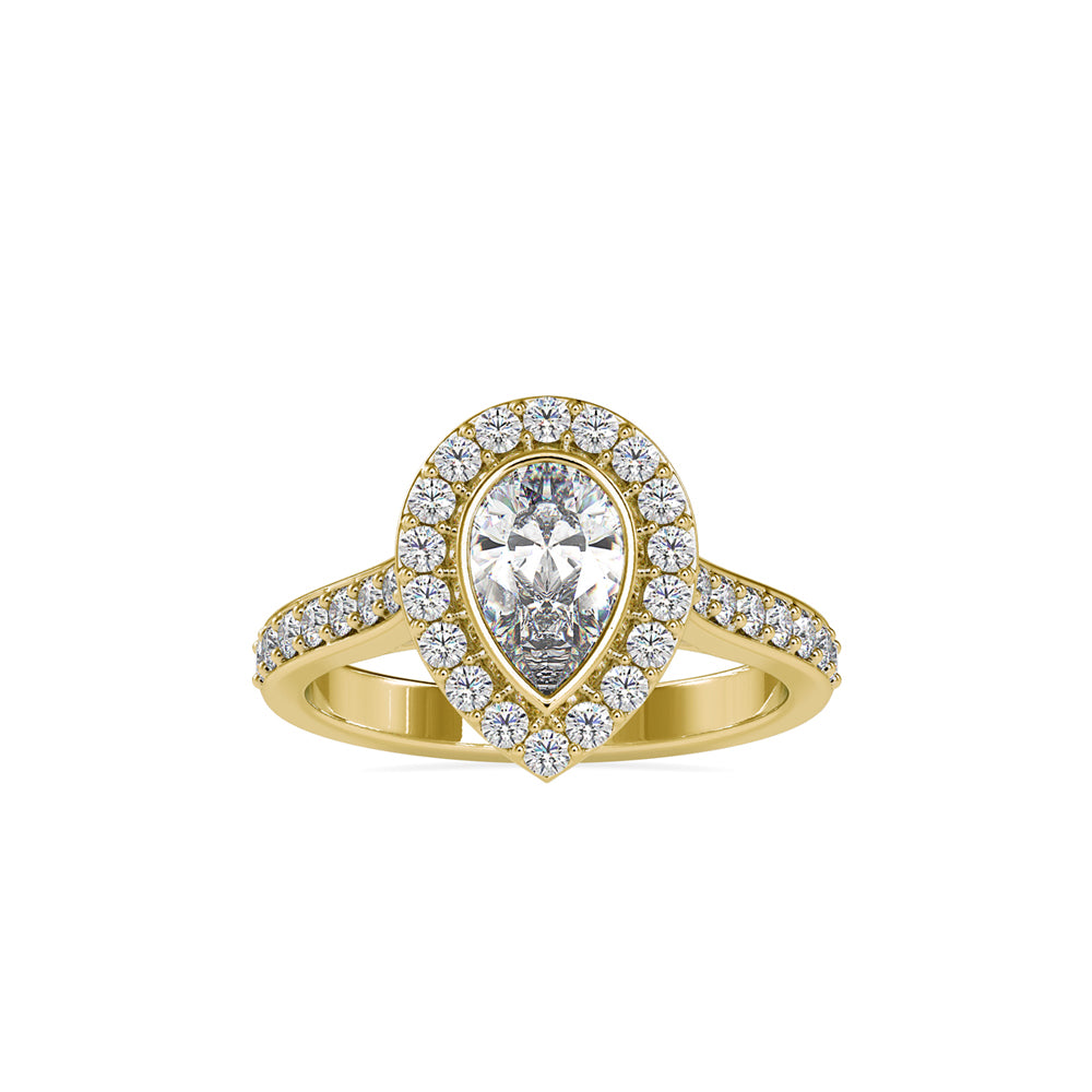 SKU: 0055 (22K) The Pearly Embrace engagment Ring In Rose Gold.