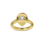 SKU: 0055 (10K) The Pearly Embrace engagment Ring In Rose Gold.