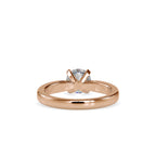 SKU: 0056 (14K) Classic Solitair Engagment Ring in Rose Gold.