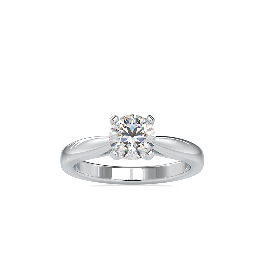 SKU: 0056 (14K) Classic Solitair Engagment Ring in Rose Gold.