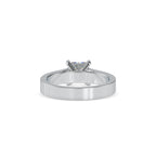 SKU: 0057 (10K) The princess Cut Solitaire Engagment Ring in Rose Gold.