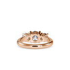 SKU: 0058 (14K) The Triple Crown Ring in Rose Gold.