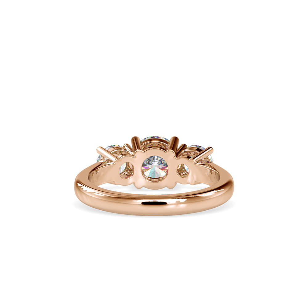 SKU: 0058 (10K) The Triple Crown Ring in Rose Gold.