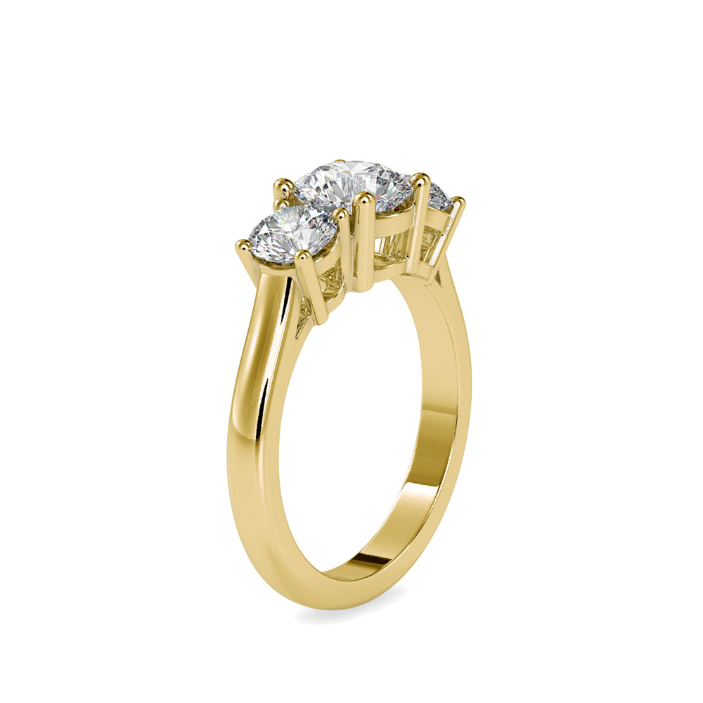 SKU: 0058 (10K) The Triple Crown Ring in Rose Gold.