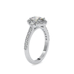 SKU: 0059 (22K) The Sparkling Cluster Oval Engagment Ring in Rose Gold.