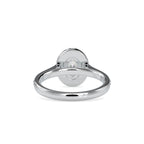 SKU: 0060 (18K) Halo Pave Engagment Ring in Rose Gold.