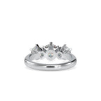 SKU: 0061 (18K) Timeless Trinity Three-Stone Engagment Ring in Rose Gold.