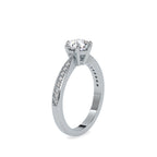 SKU: 0063 (14K) The Six-Prong  Solitaire Engagment Ring in Rose Gold.