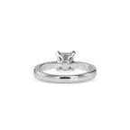 SKU: 0065 (22K) Classic Princess-Cut Solitaire Engagment Ring in Rose Gold.