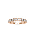 SKU: 0066 (22K) Ebracing Diamond Wedding Band In Rose Gold.