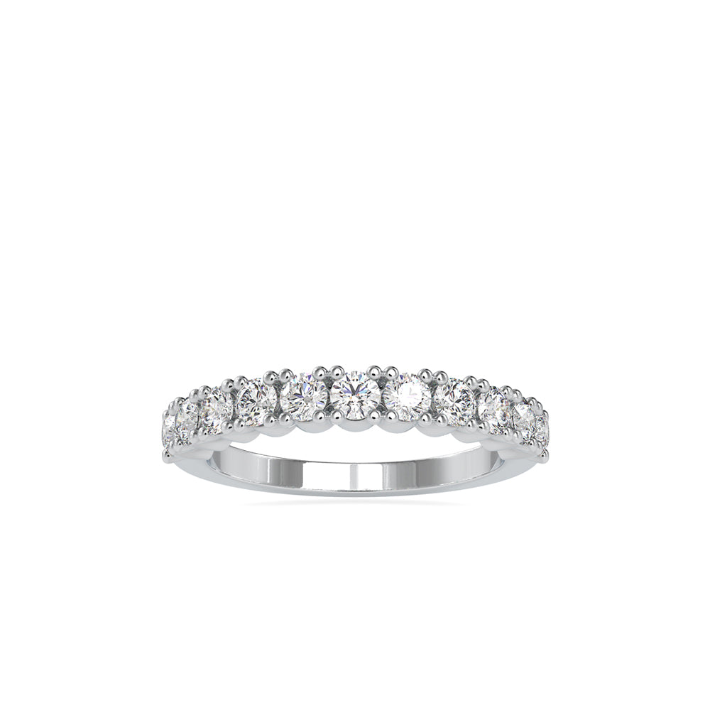 SKU: 0066 (22K) Ebracing Diamond Wedding Band In Rose Gold.