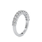 SKU: 0066 (14K) Ebracing Diamond Wedding Band In Rose Gold.